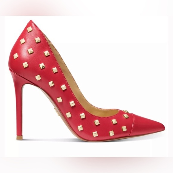 MICHAEL MICHAEL KORS Keke Pointed Pumps  9.5M Leather Slip-on Stiletto Business - Picture 1 of 16